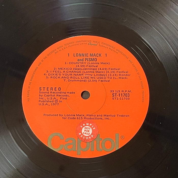 Lonnie Mack And Pismo - Lonnie Mack And Pismo (Vinyl LP)