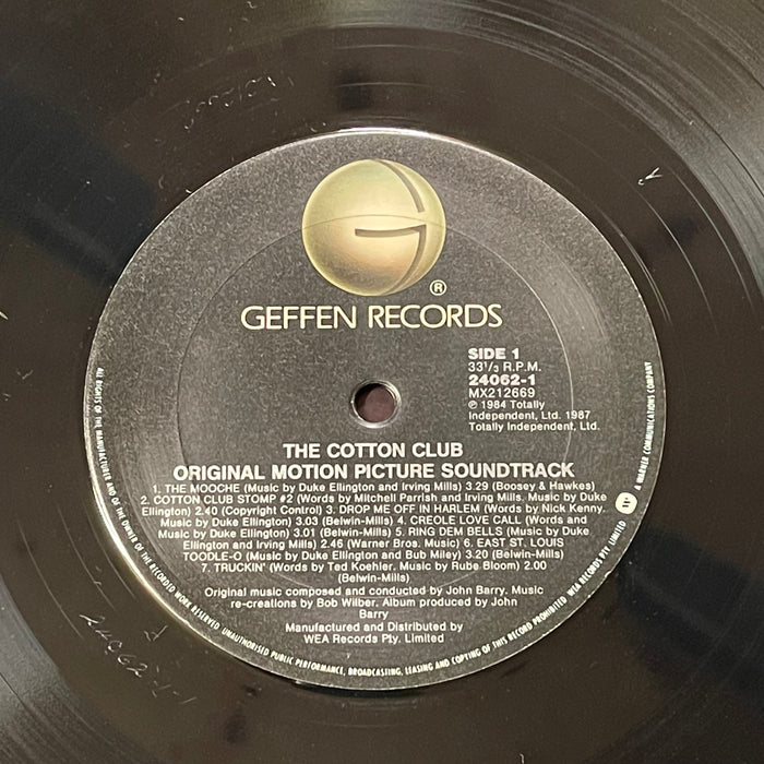 John Barry - The Cotton Club (Original Motion Picture Soundtrack)(Vinyl LP)