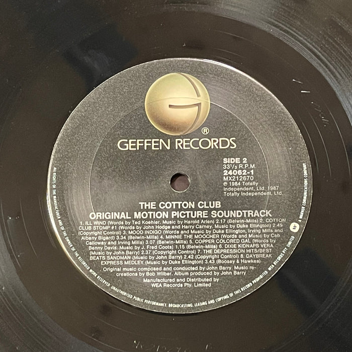 John Barry - The Cotton Club (Original Motion Picture Soundtrack)(Vinyl LP)