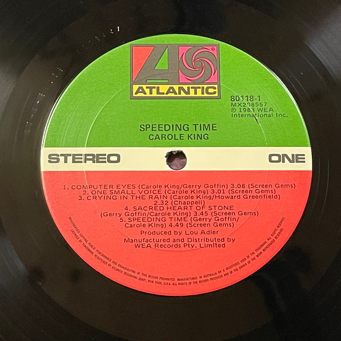 Carole King ‎- Speeding Time (Vinyl LP)