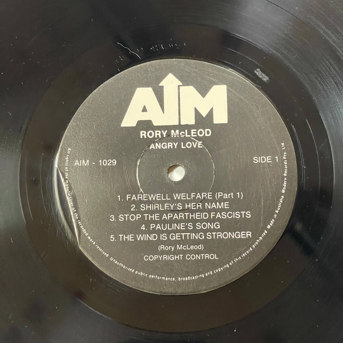 Rory McLeod - Angry Love (Vinyl LP)