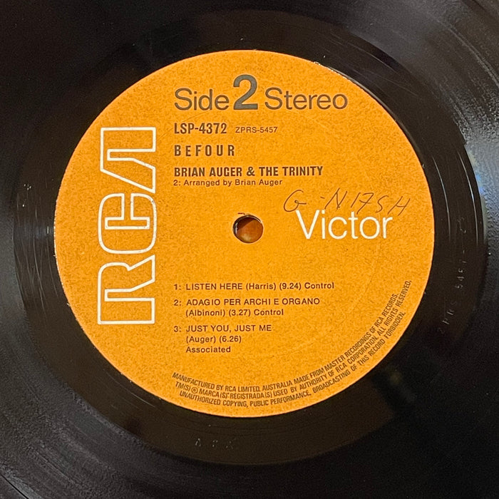 Brian Auger & The Trinity - Befour (Vinyl LP)