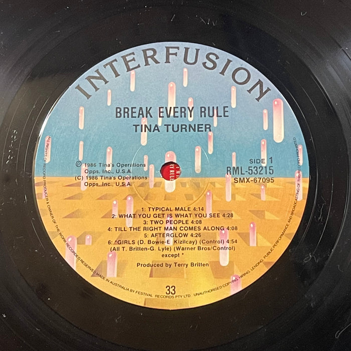 Tina Turner - Break Every Rule (Vinyl LP)