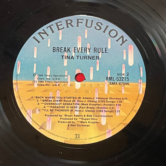 Tina Turner - Break Every Rule (Vinyl LP)