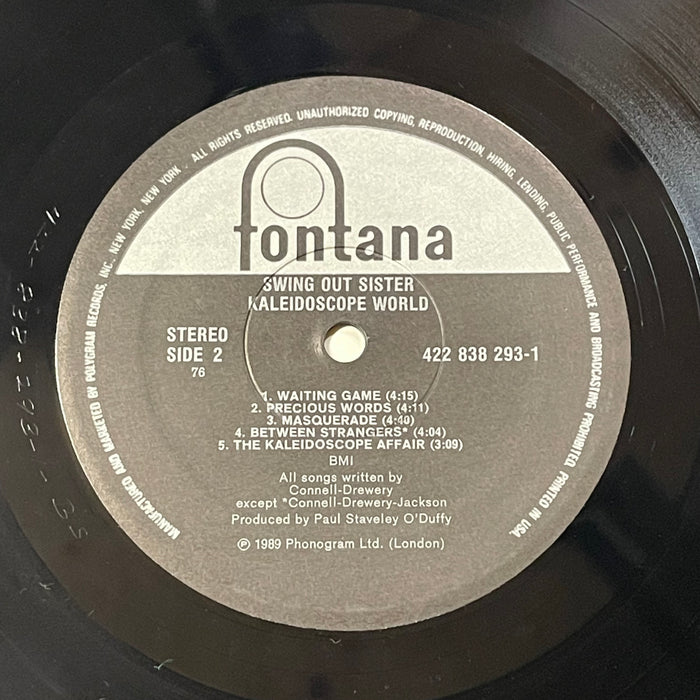 Swing Out Sister ‎- Kaleidoscope World (Vinyl LP)