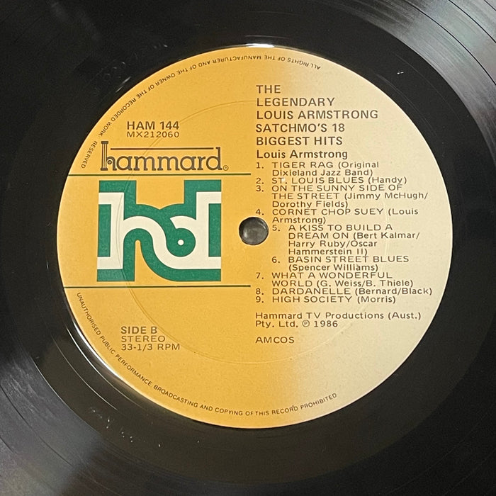 Louis Armstrong - The Legendary Louis Armstrong (Satchmo's 18 Biggest Hits) (Vinyl LP)