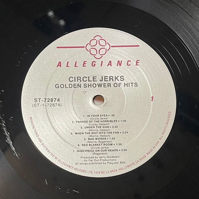 Circle Jerks - Golden Shower Of Hits (Vinyl LP)