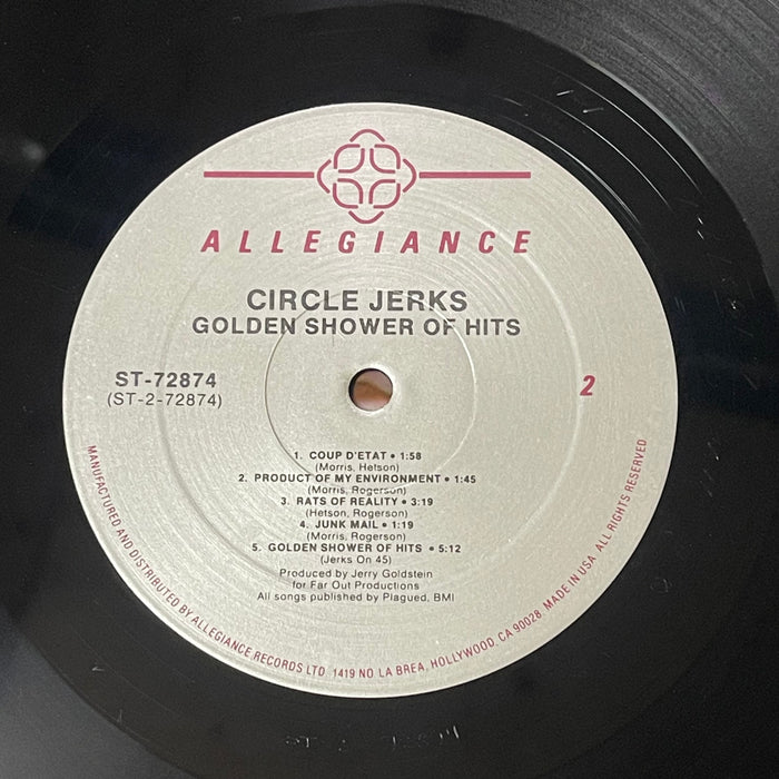 Circle Jerks - Golden Shower Of Hits (Vinyl LP)