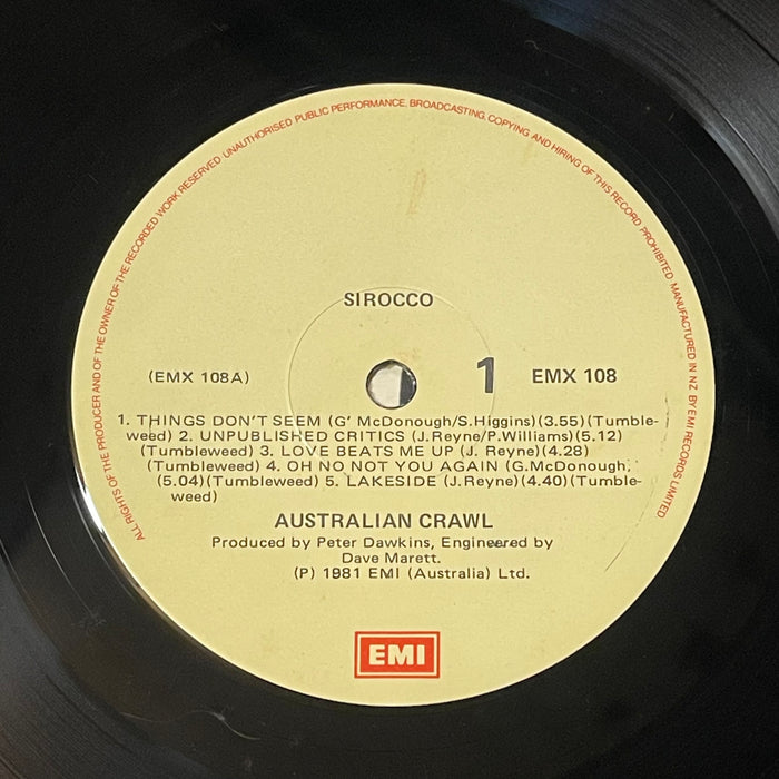 Australian Crawl ‎- Sirocco (Vinyl LP)[Gatefold]