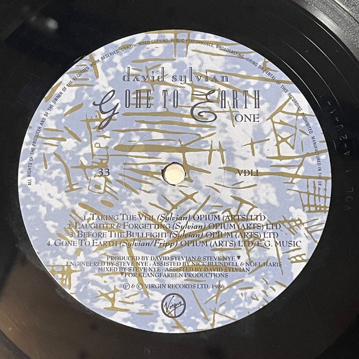 David Sylvian - Gone To Earth (Vinyl 2LP)[Gatefold]