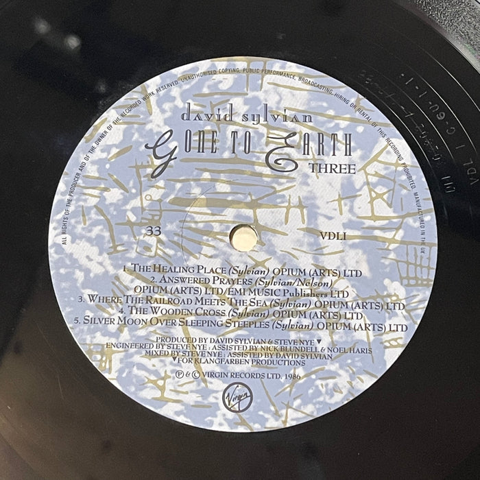 David Sylvian - Gone To Earth (Vinyl 2LP)[Gatefold]