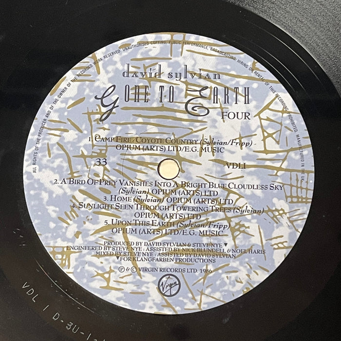 David Sylvian - Gone To Earth (Vinyl 2LP)[Gatefold]