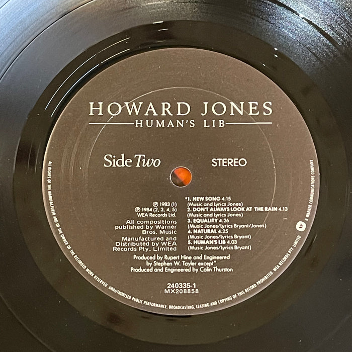 Howard Jones - Human's Lib (Vinyl LP)