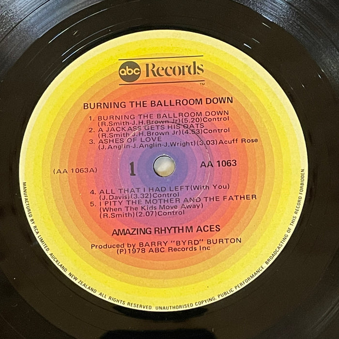 The Amazing Rhythm Aces ‎- Burning The Ballroom Down (Vinyl LP)