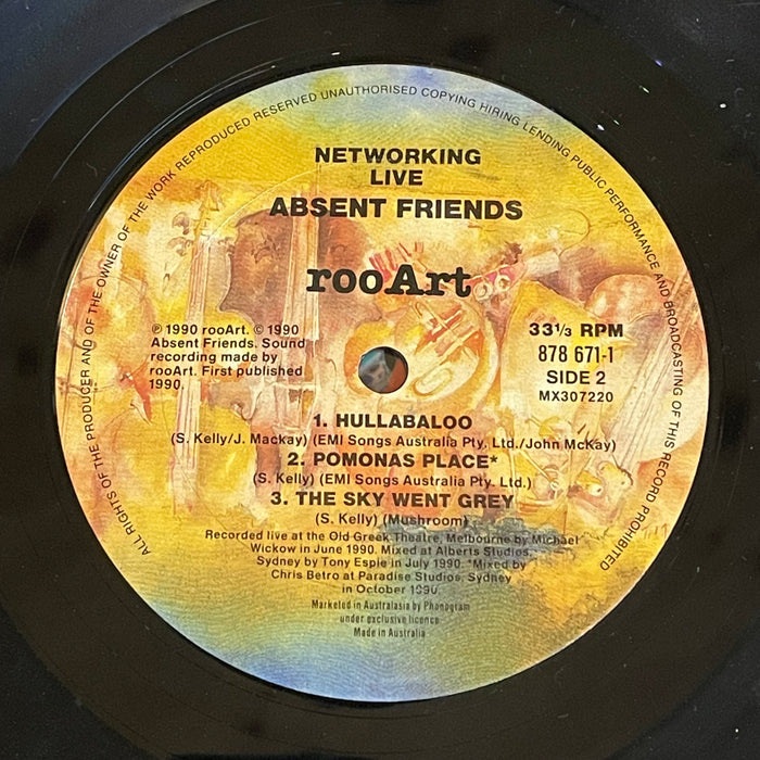 Absent Friends - Networking Live (Vinyl LP)