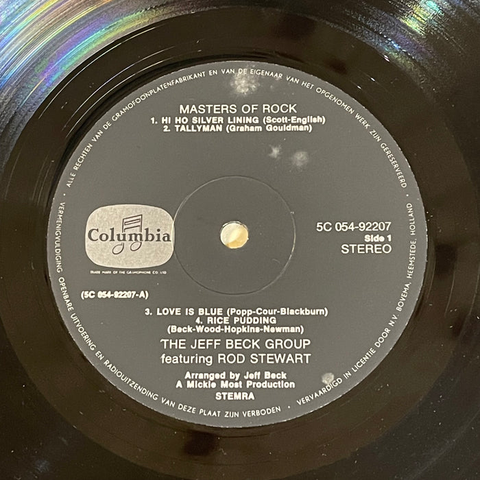 Jeff Beck Group Featuring Rod Stewart - Masters Of Rock (Vinyl LP)