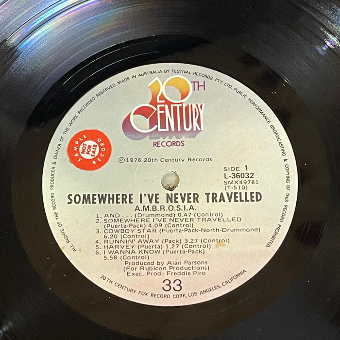 Ambrosia - Somewhere I've Never Travelled (Vinyl LP)