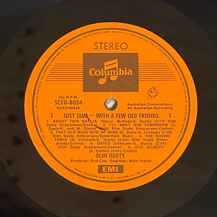 Slim Dusty - Just Slim With Old Friends (Vinyl LP)