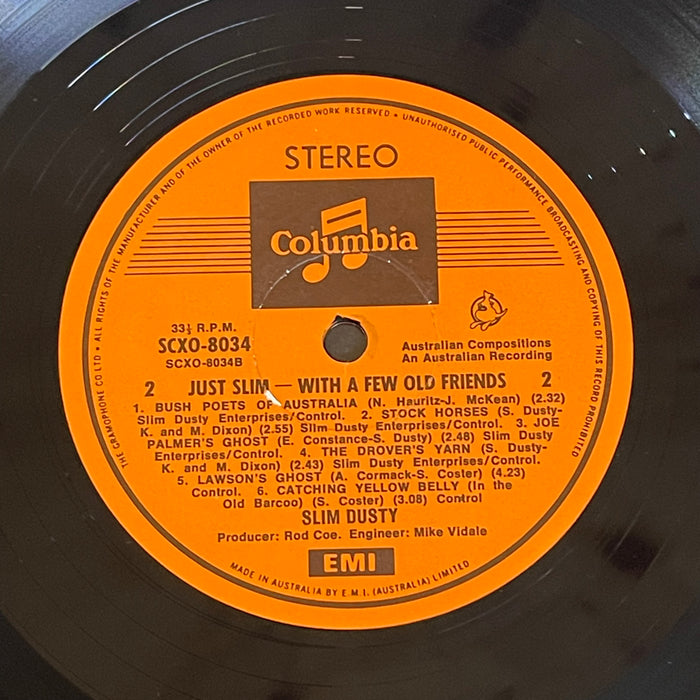 Slim Dusty - Just Slim With Old Friends (Vinyl LP)