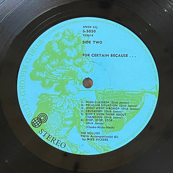 The Hollies - For Certain Because... (Vinyl LP)