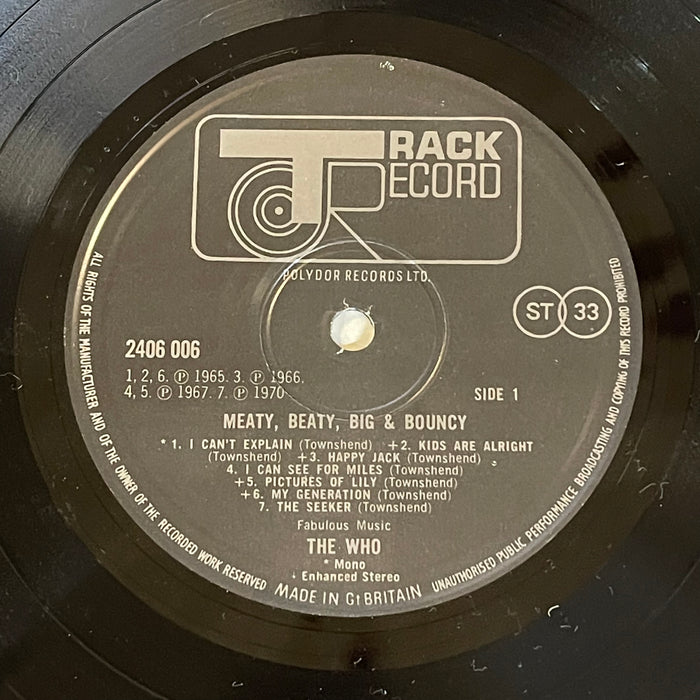 The Who - Meaty Beaty Big & Bouncy (Vinyl LP)[Gatefold]