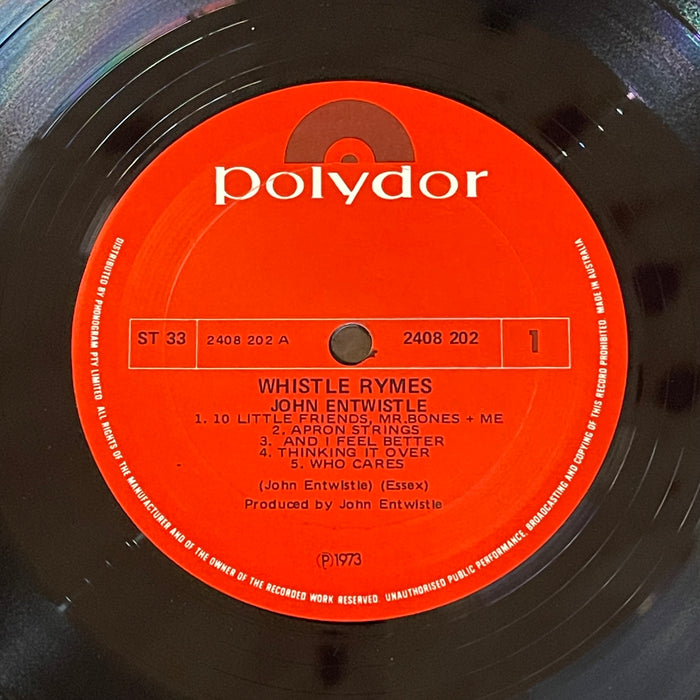 John Entwistle - Whistle Rymes (Vinyl LP)[Gatefold]