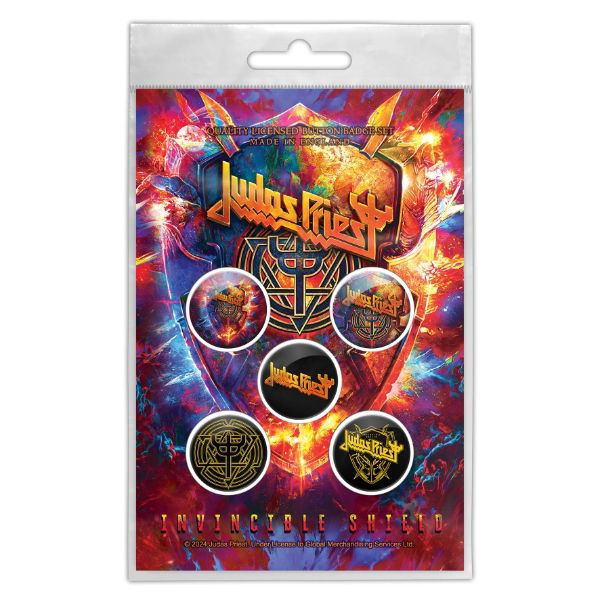 Judas Priest - Invincible Shield (Button Badge Set)