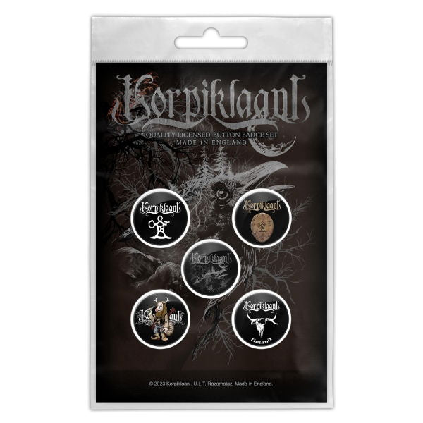 Korpiklaani - Raven (Button Badge Set)