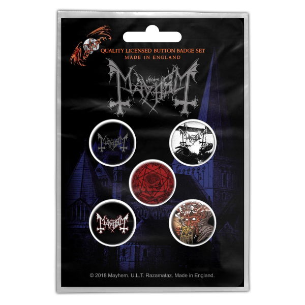 Mayhem - De Mysteriis Dom Sathanas (Button Badge Set)