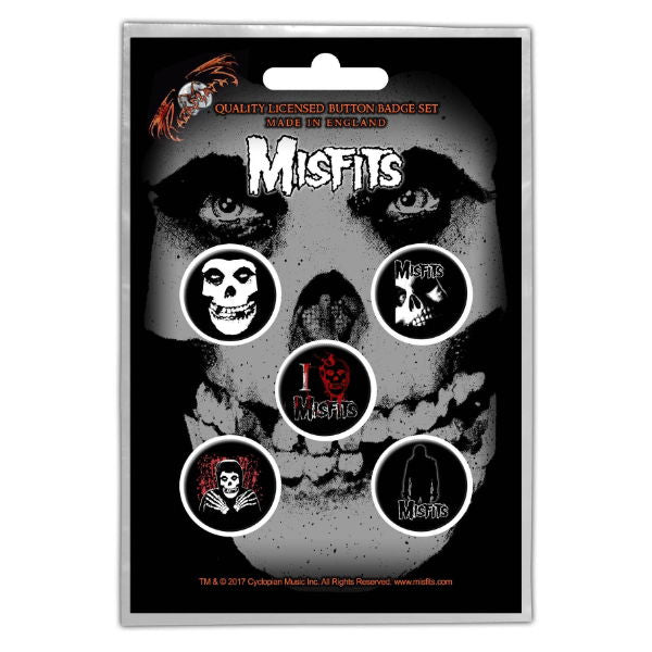 Misfits - Skull (Button Badge Set)