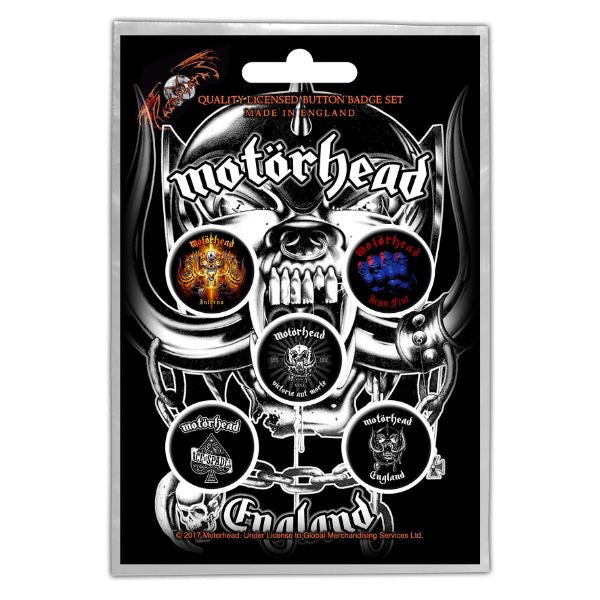 Motorhead - England (Button Badge Set)