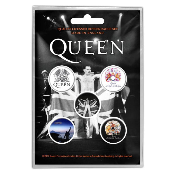 Queen - Freddie (Button Badge Set)