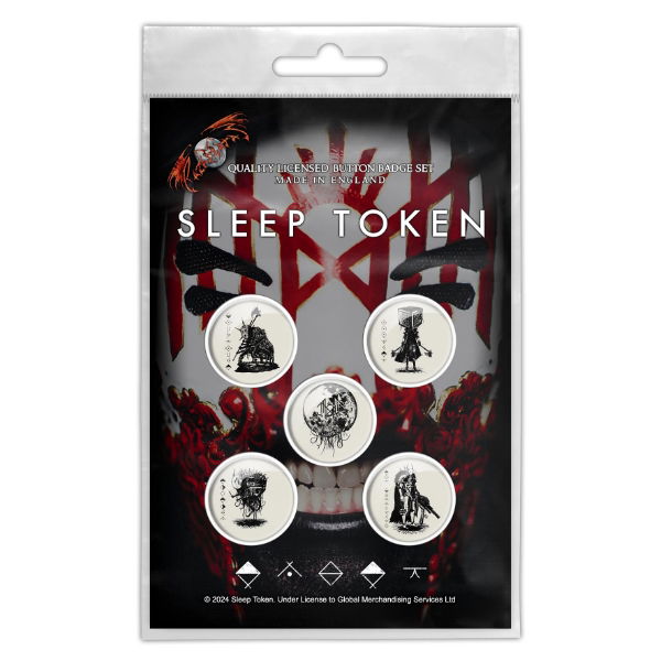 Sleep Token - Vessel Mask (Button Badge Set)