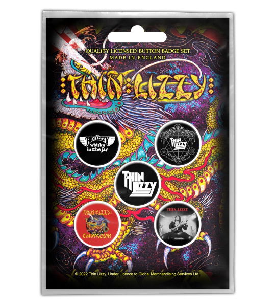 Thin Lizzy - Chinatown (Button Badge Set)