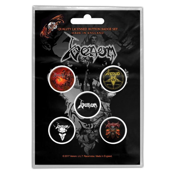Venom - Black Metal (Button Badge Set)