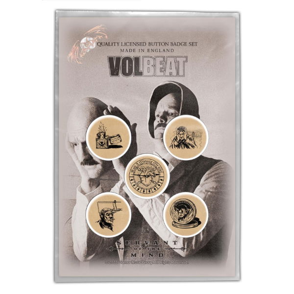Volbeat - Servant Of The Mind (Button Badge Set)