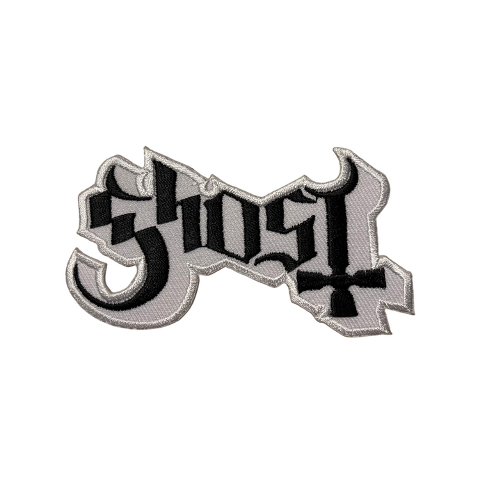 Ghost - Black & White (Iron-On Patch)