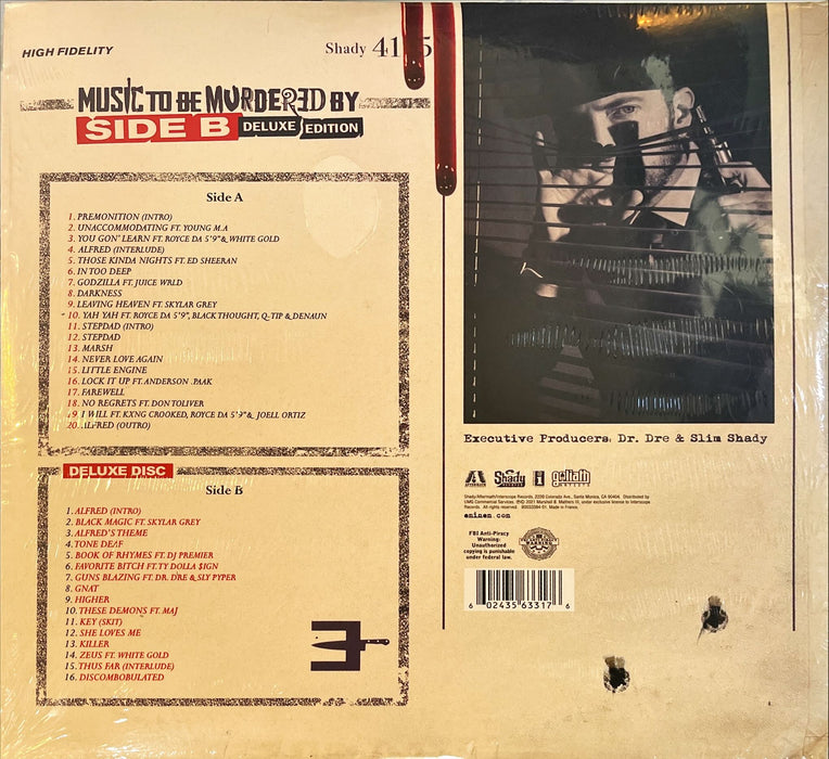 Eminem, Slim Shady - Music To Be Murdered By (Side B) (Vinyl 4LP)[Gatefold]