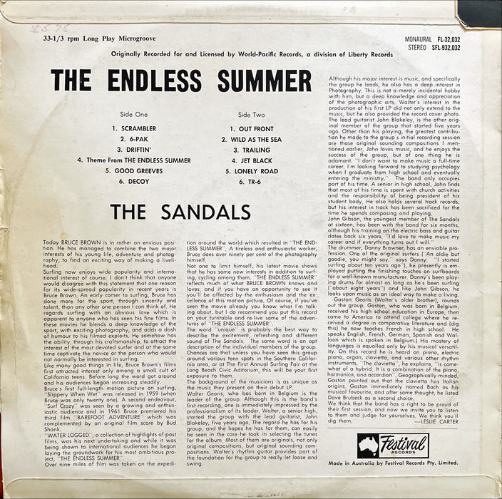 The Sandals - The Endless Summer (Vinyl LP)