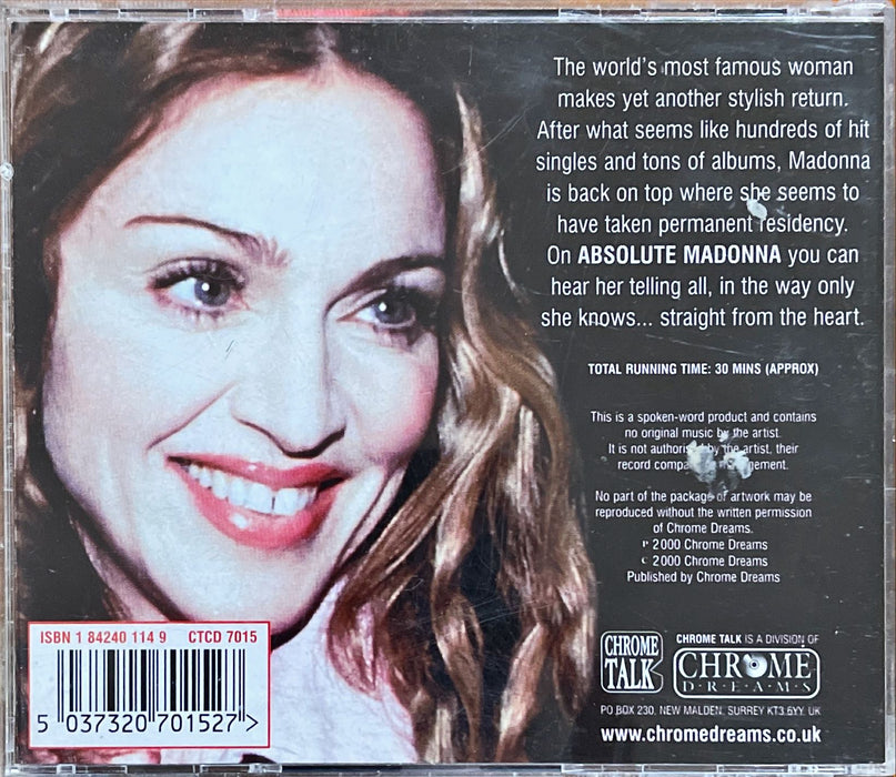 Madonna - Absolute Madonna (The Unauthorised Interview) (CD)