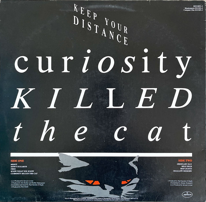 Curiosity Killed The Cat - Keep Your Distance (Vinyl LP)
