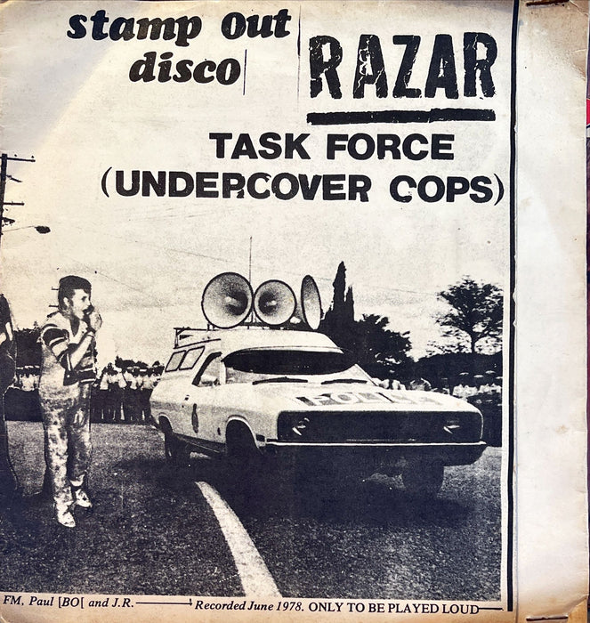 Razar - Stamp Out Disco / Task Force (Undercover Cops) (7" Vinyl)