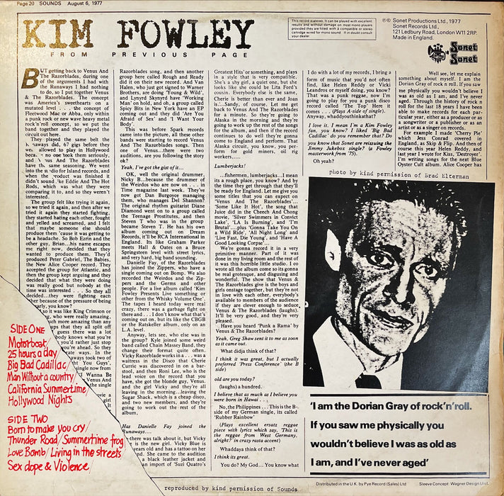 Kim Fowley - Living In The Streets (Vinyl LP)