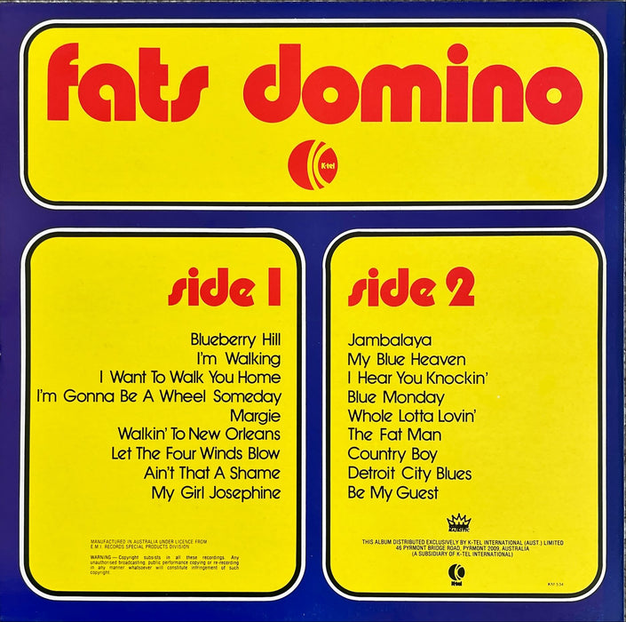 Fats Domino - K-tel Presents 18 Of Fats' Greatest Hits (Vinyl LP)