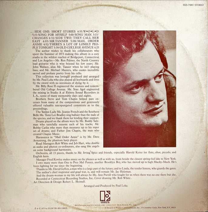 Harry Chapin - Short Stories (Vinyl LP)[Gatefold]