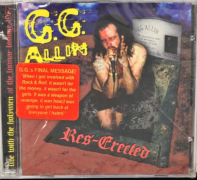 GG Allin - Res-Erected (CD)