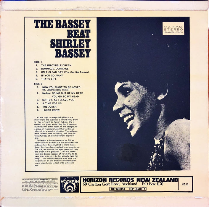 Shirley Bassey - The Bassey Beat (Vinyl LP)