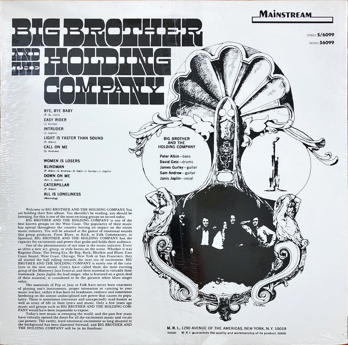 Big Brother & The Holding Company - Big Brother & The Holding Company (Vinyl LP)