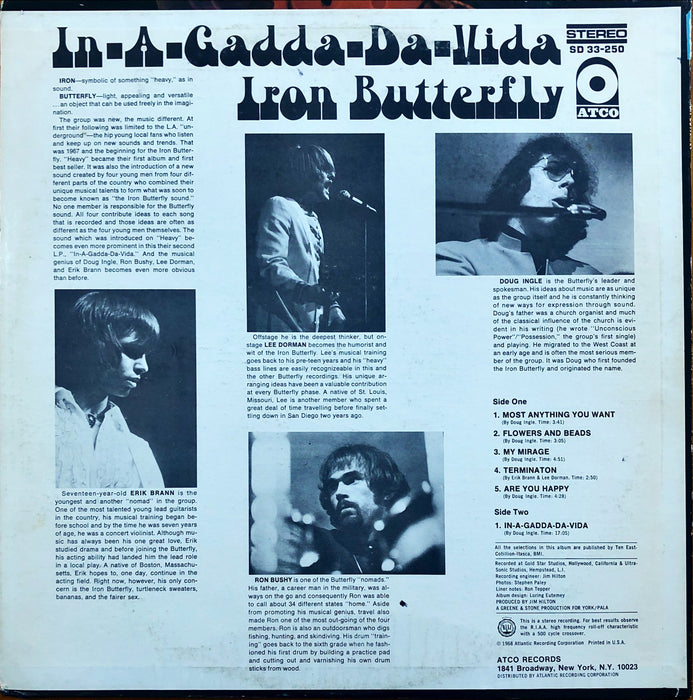 Iron Butterfly - In-A-Gadda-Da-Vida (Vinyl LP)