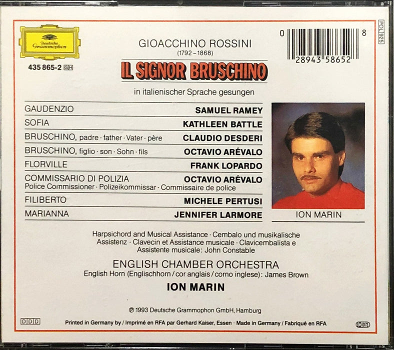 Gioacchino Rossini - Kathleen Battle • Samuel Ramey • Frank Lopardo • Claudio Desderi • English Chamber Orchestra • Ion Marin - Il Signor Bruschino (CD)(DDD)